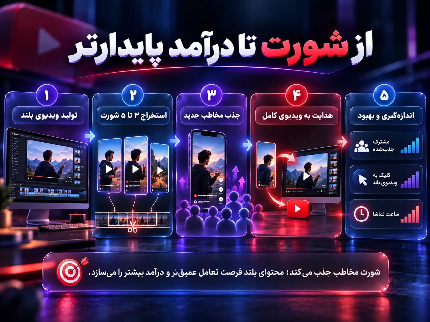 درآمد یوتیوب شورت